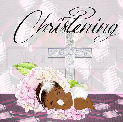 715 Pink Christening