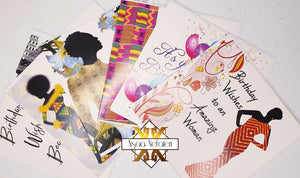 A beautiful selection of Black illustrated cards for the women you love.