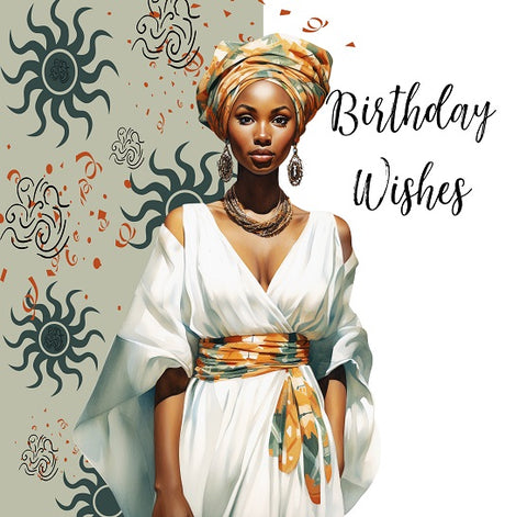 1189 African Beauty 4 Birthday Wishes