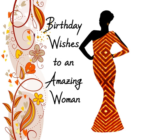 593 Amazing Woman Nsaa Nefateri Black Birthday Cards for women