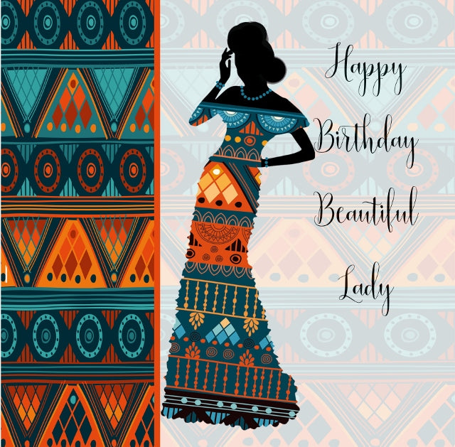 827 Beautiful Lady Nsaa Nefateri Black Birthday cards for Women