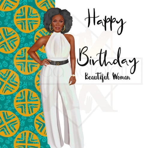 1044 Sophisticated 1 Birthday Card