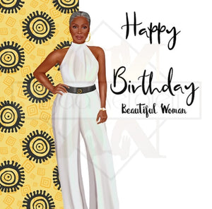 1048 Sophisticated 5 Birthday Card