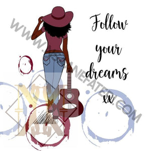 846 Follow Your Dream Nsaa Nefateri Black Inspirational Cards For Women Celebration Card