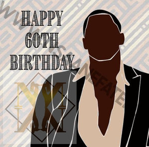 874 Kool Sixty Black Birthday Cards For Men Celebration Cards