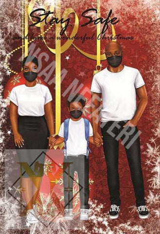 893 Stay Safe 2 Christmas Card