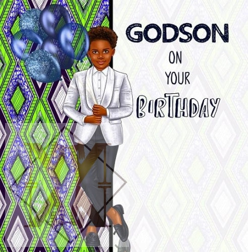 973 Godson Birthday Card